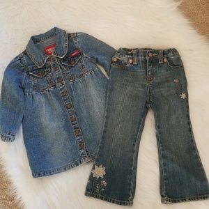 Baby GAP 2t jeans,  Guess dress 2t LOT